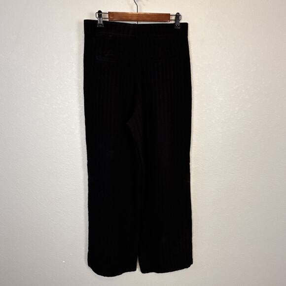 Everlane Womens City Stripe Way High Drape Pants Size 8 Black Viscose Wide Leg - Picture 4 of 6